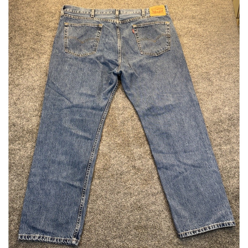 Levi's 505 Men's 42x30 Regular Fit Straight Leg Blue Jeans 100% Cotton